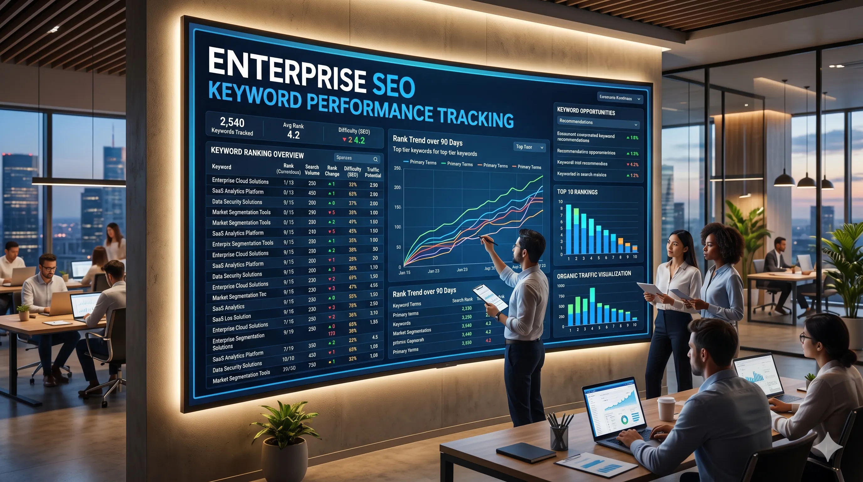 Enterprise SEO Tracking Keywords