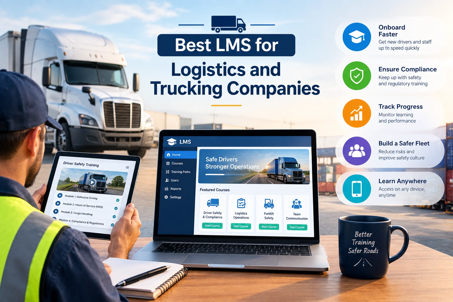 Best LMS for Logistics and Trucking Companies
