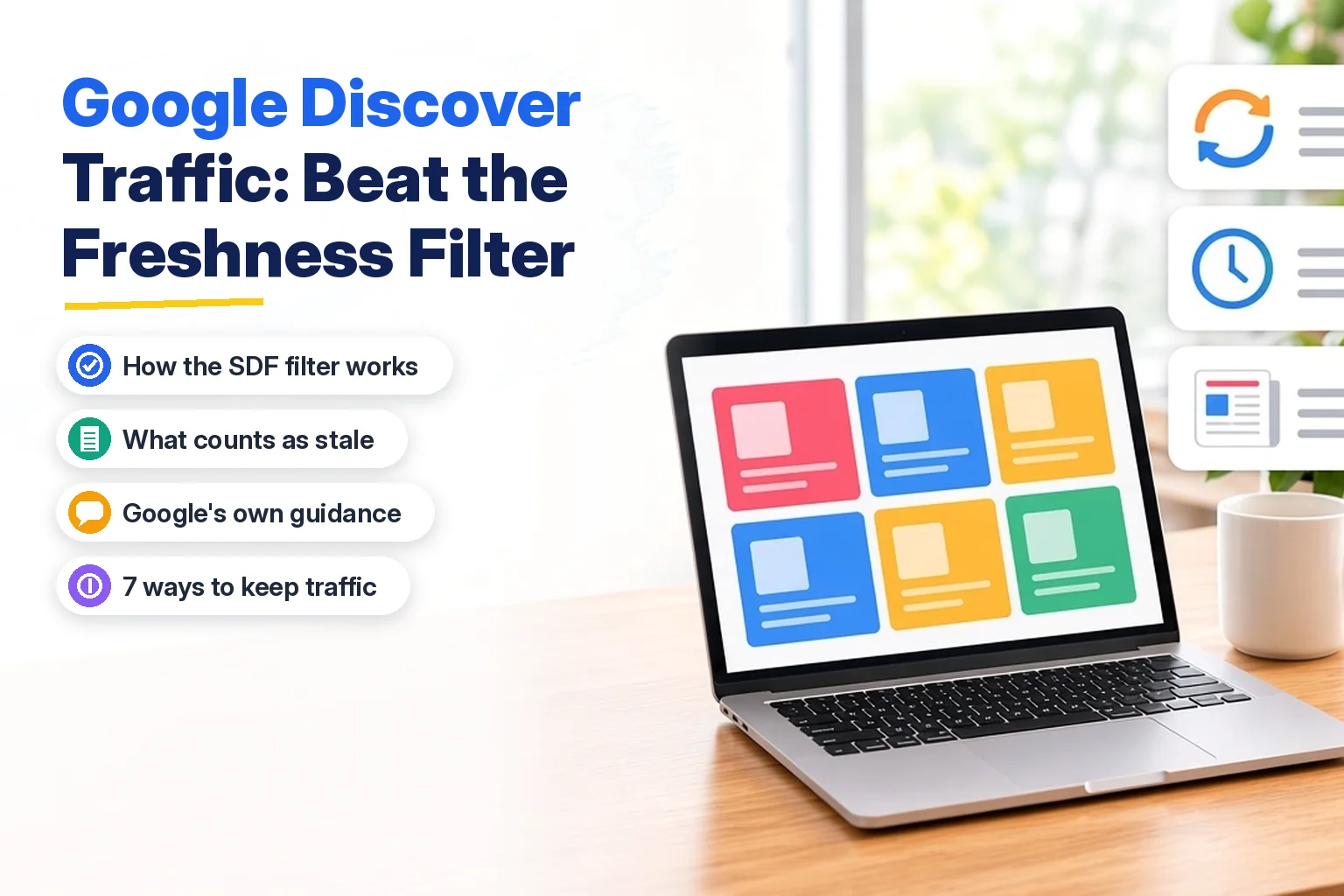 Google Discover traffic guide for publishers on beating the freshness filter